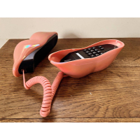 Vintage pop-art lippen telefoon